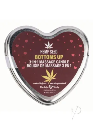 Hemp Seed 3n1 Candle Bottoms Up 4oz