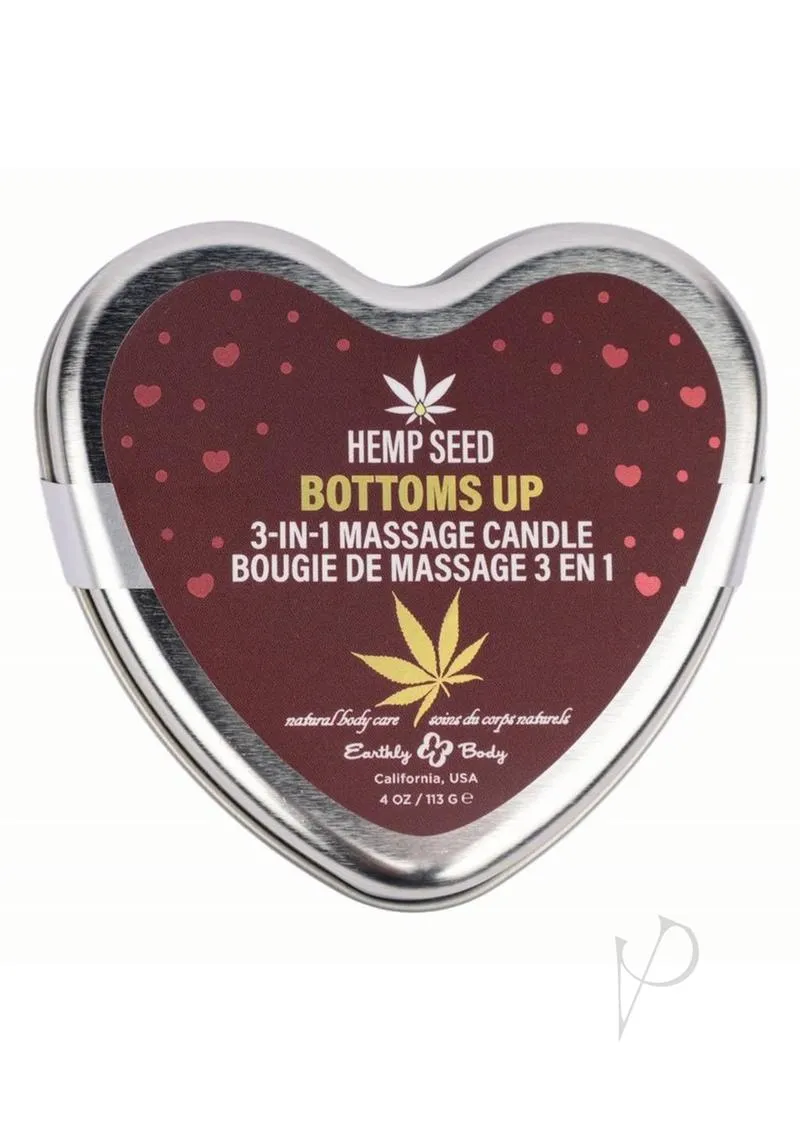 Hemp Seed 3n1 Candle Bottoms Up 4oz