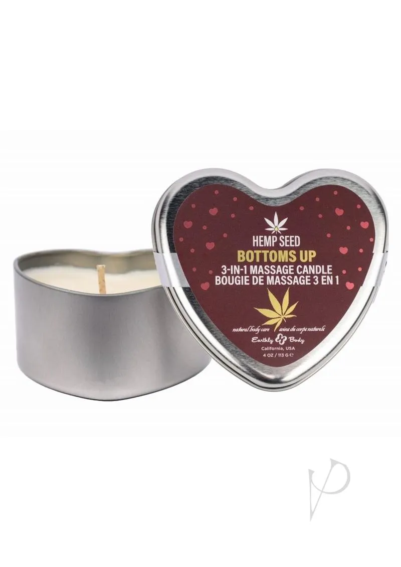 Hemp Seed 3n1 Candle Bottoms Up 4oz