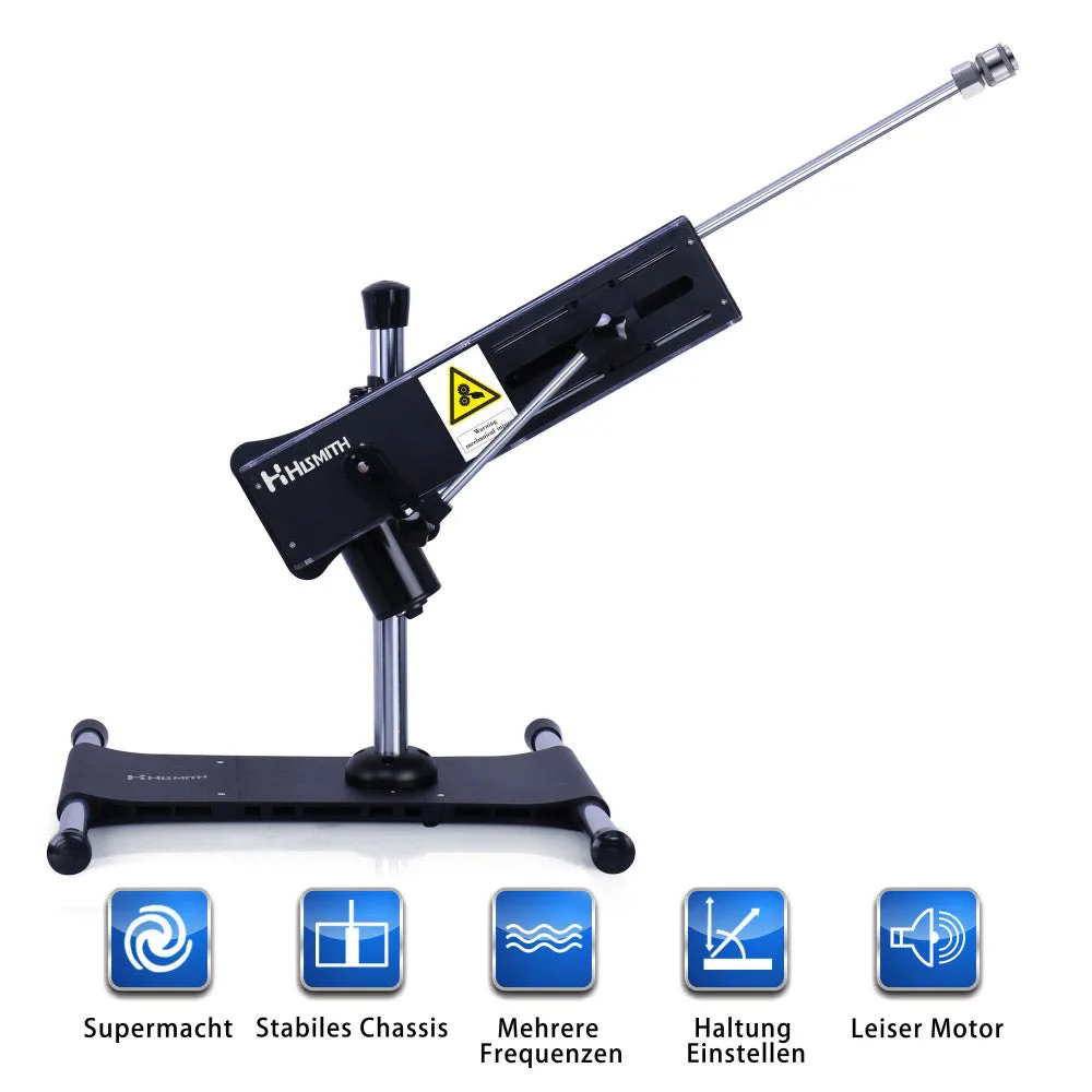Hismith Dual-Ended Double Penetration Sex Machine with 100-Watt Motor. KlicLok System