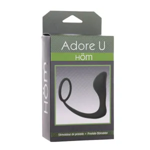 Hom Prostate Stimulator Cock Ring With Anal Plug by Adore U