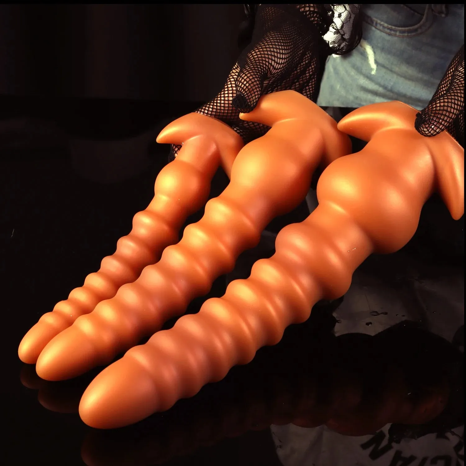Huge Anal Beads Butt Plug - Big Threads Silicone Anal Dildo Sex Toys for Women Men