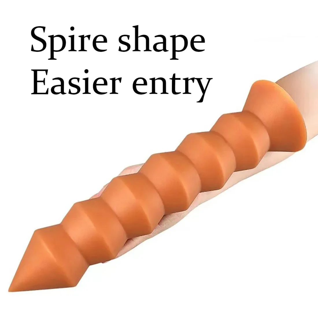 Huge Dildo Anal Plug - Big Thread Spire Shape Anal Dildos Butt Plug Sex Toys