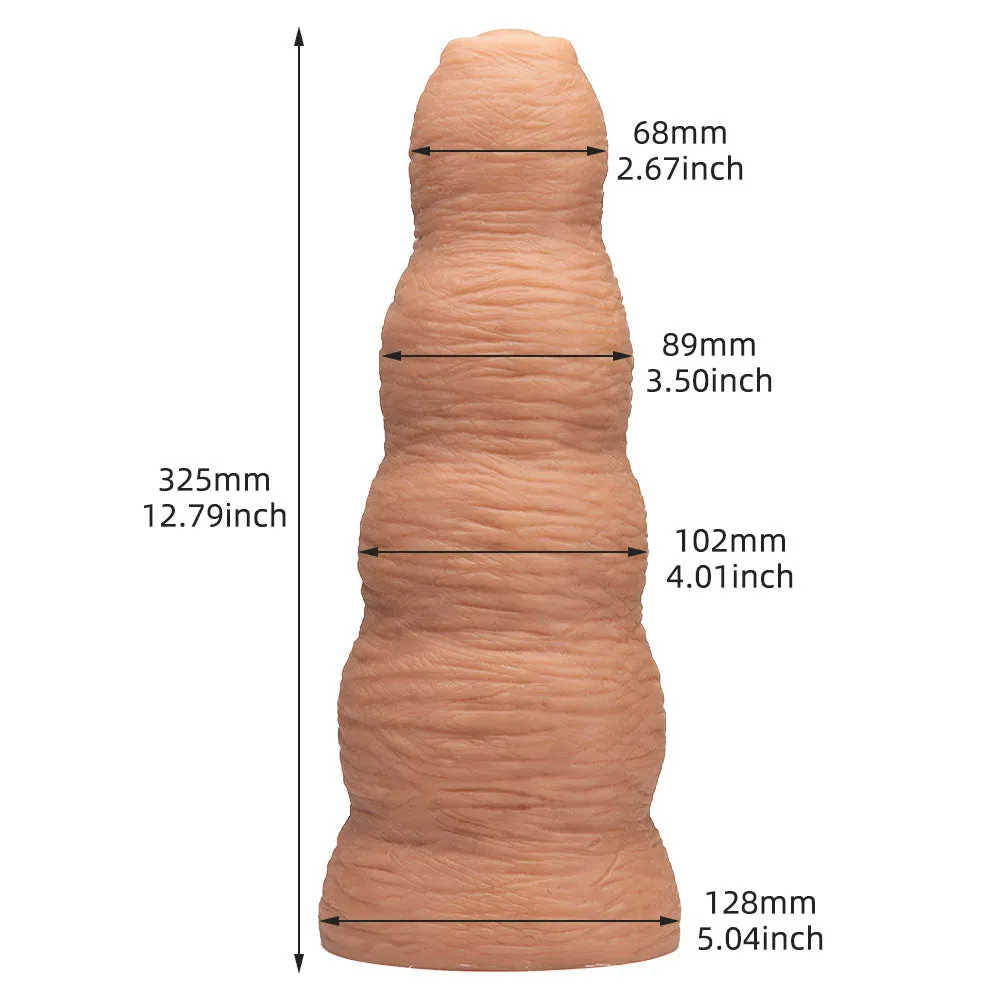 Huge Foreskin Anal Dildo Butt Plug - 12.7-inch Giant Realistic Dildos G Spot Anal Toys