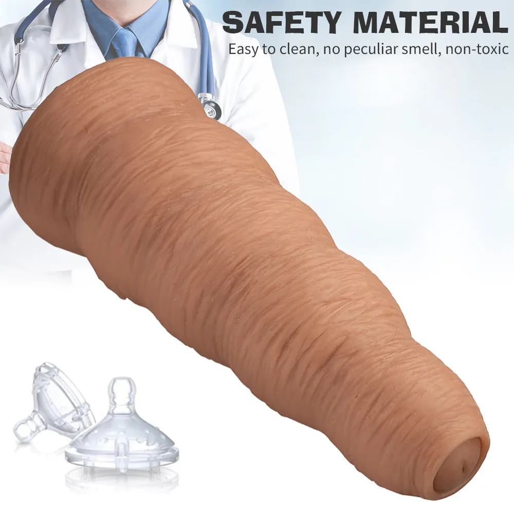 Huge Foreskin Anal Dildo Butt Plug - 12.7-inch Giant Realistic Dildos G Spot Anal Toys