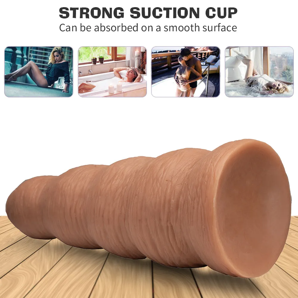 Huge Foreskin Anal Dildo Butt Plug - 12.7-inch Giant Realistic Dildos G Spot Anal Toys