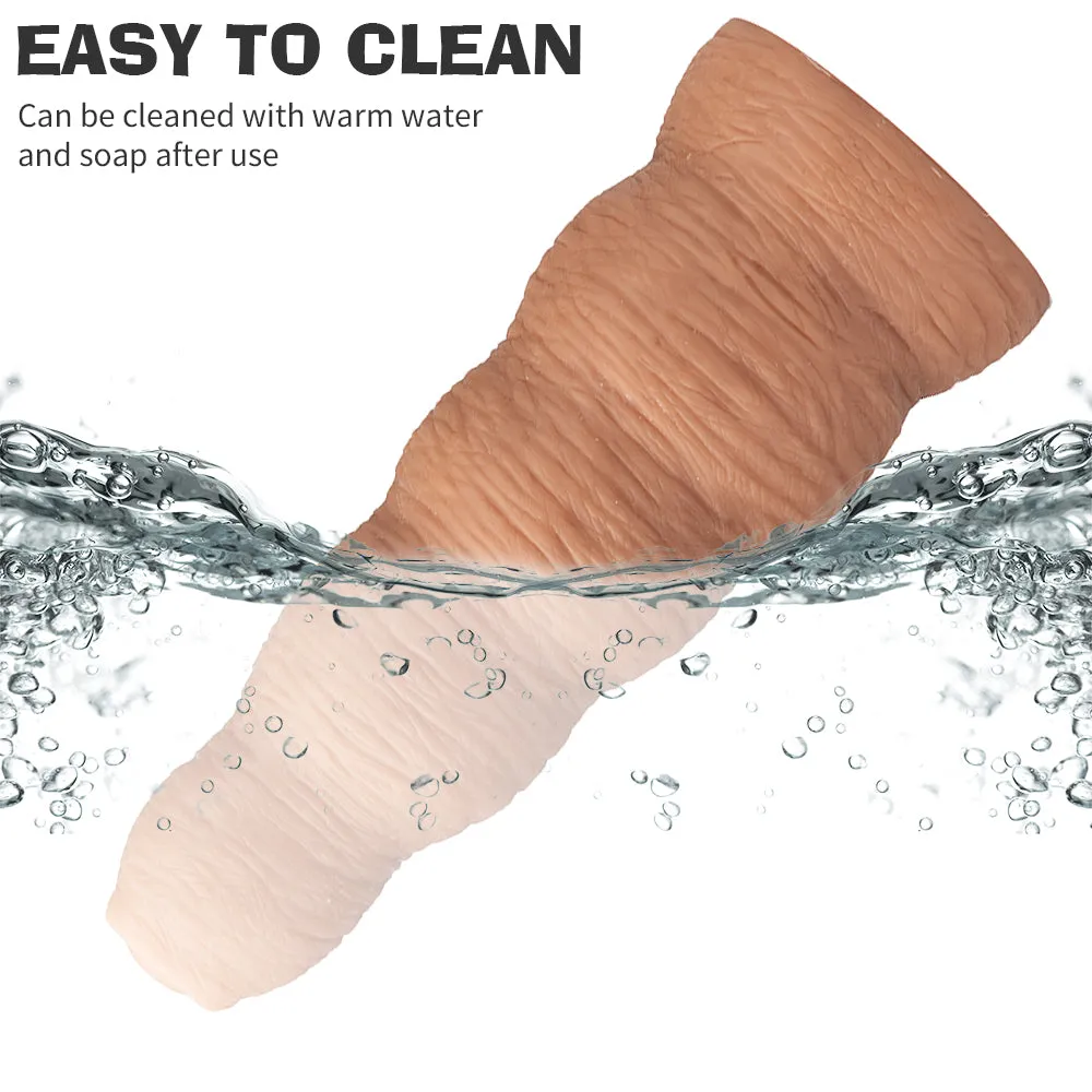 Huge Foreskin Anal Dildo Butt Plug - 12.7-inch Giant Realistic Dildos G Spot Anal Toys