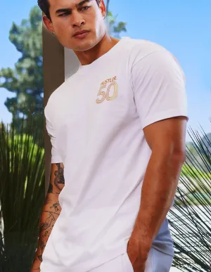 HUSTLER 50th Anniversary Crew Neck Tee