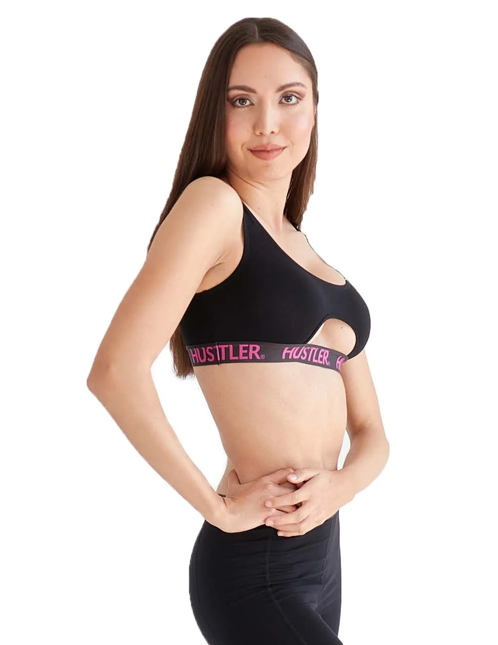 HUSTLER® Cutout Crop Top