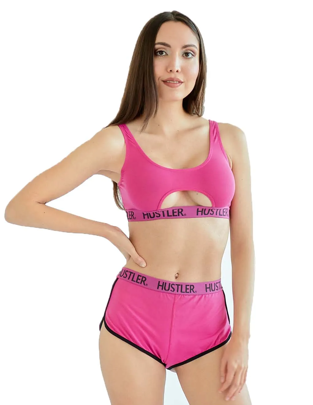 HUSTLER® Cutout Crop Top
