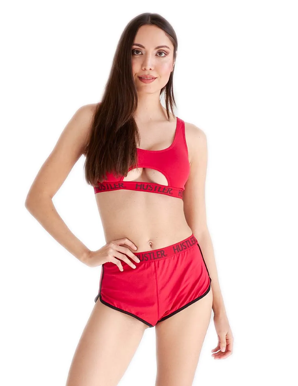 HUSTLER® Cutout Crop Top