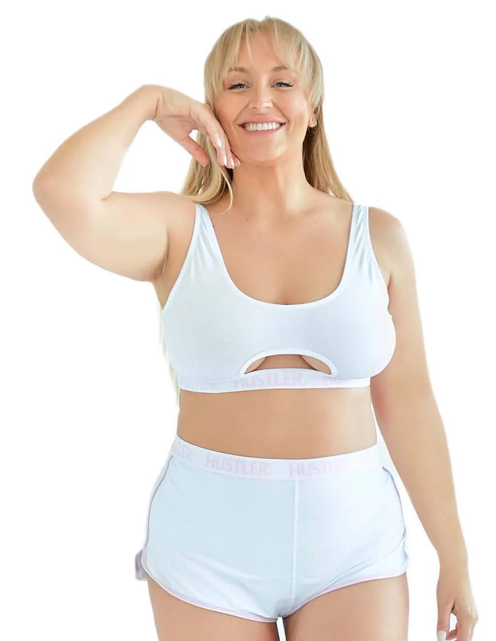 HUSTLER® Cutout Crop Top