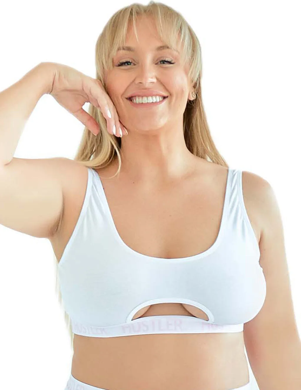 HUSTLER® Cutout Crop Top