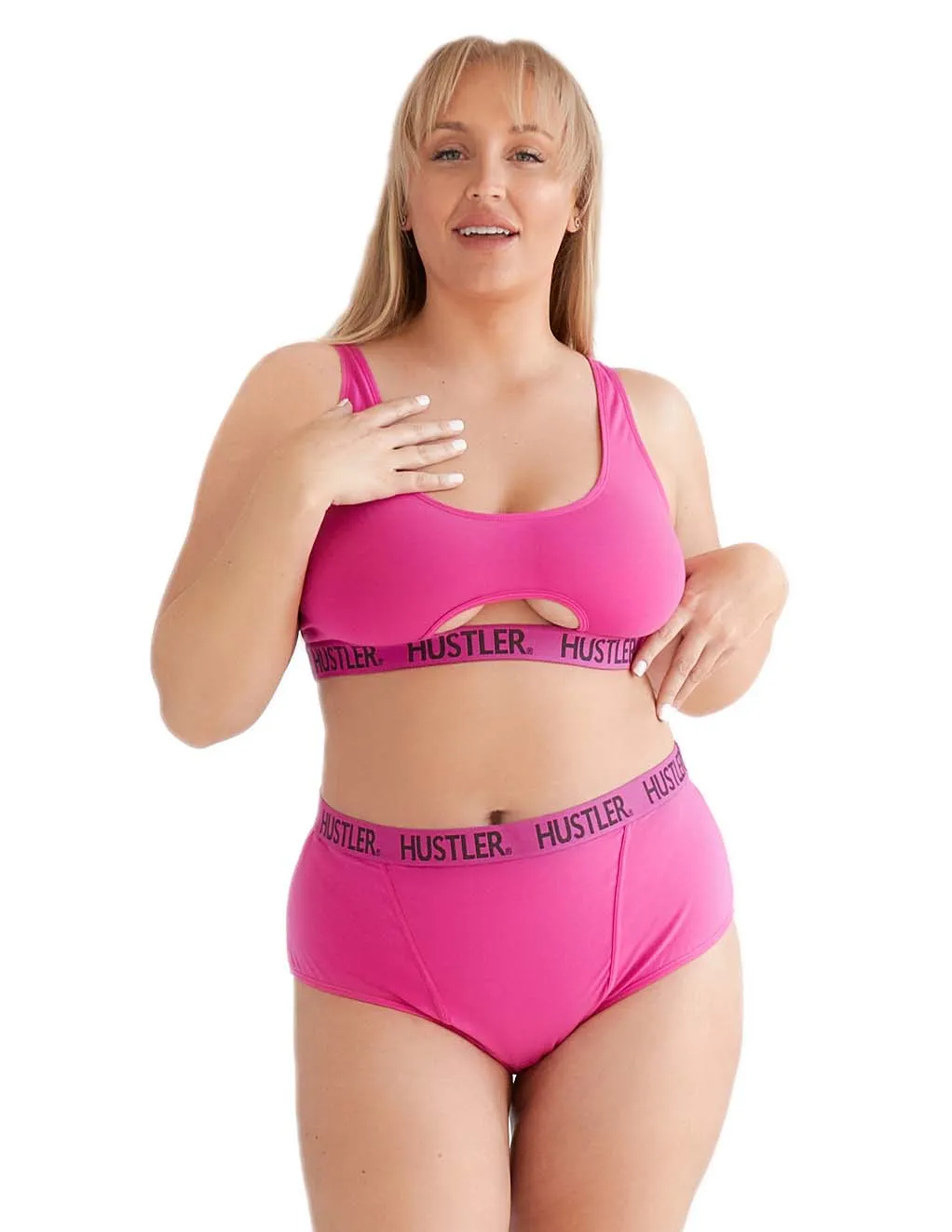 HUSTLER® Cutout Crop Top