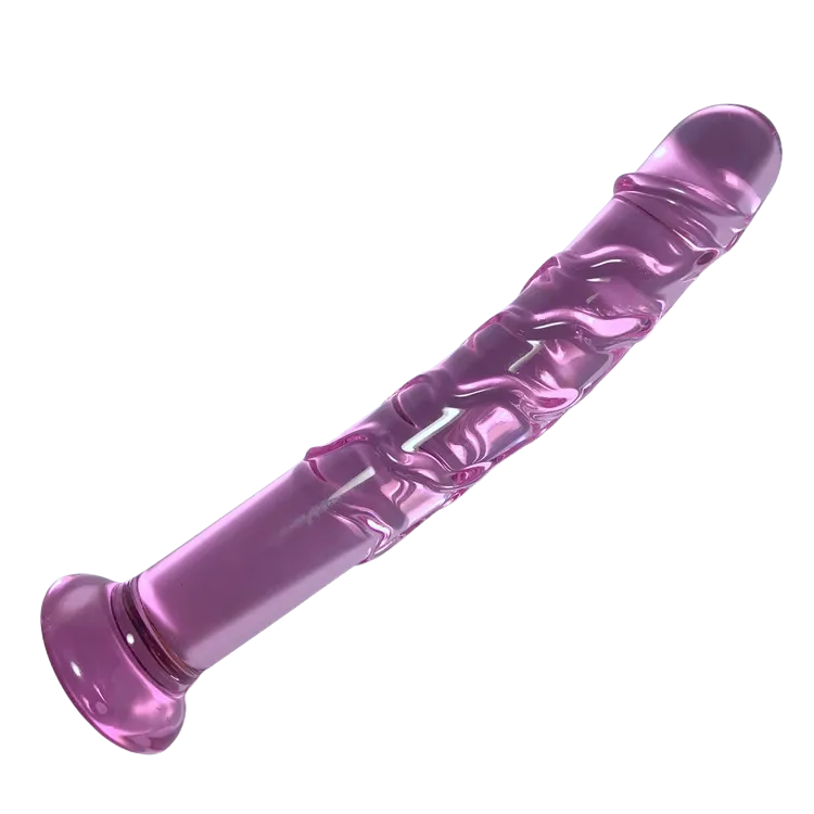 ICICLES Fetish Glass Dildo Super Slim Lux 7.5 | Fire & Ice   | Light Pink  | G Spot