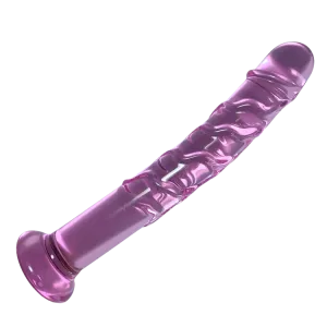 ICICLES Fetish Glass Dildo Super Slim Lux 7.5 | Fire & Ice   | Light Pink  | G Spot