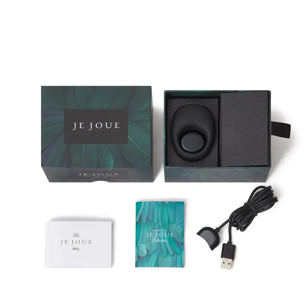 Je Joue Mio Silicone Black Rechargeable Cock Ring