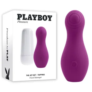 Jet Set Tapping Silicone Rechargeable Vibrator by Playboy