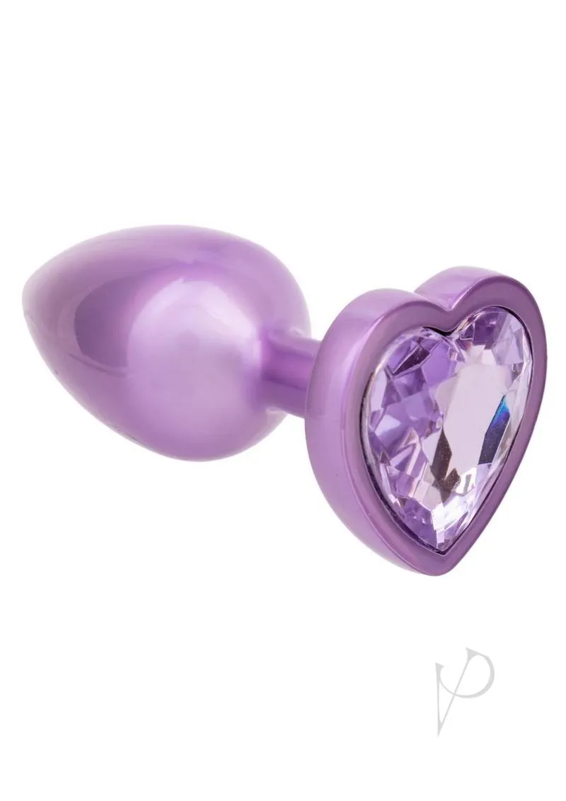 Jewel Small Amethyst Heart Plug