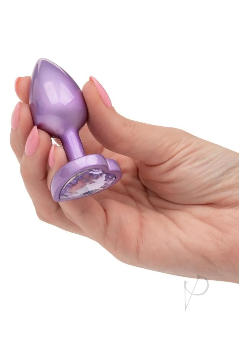 Jewel Small Amethyst Heart Plug