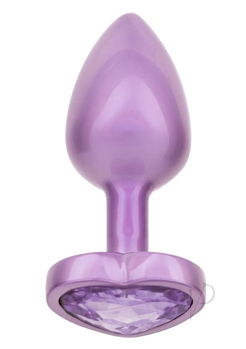 Jewel Small Amethyst Heart Plug
