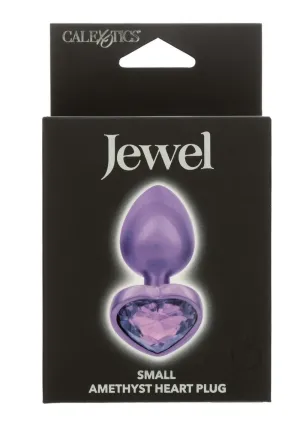 Jewel Small Amethyst Heart Plug