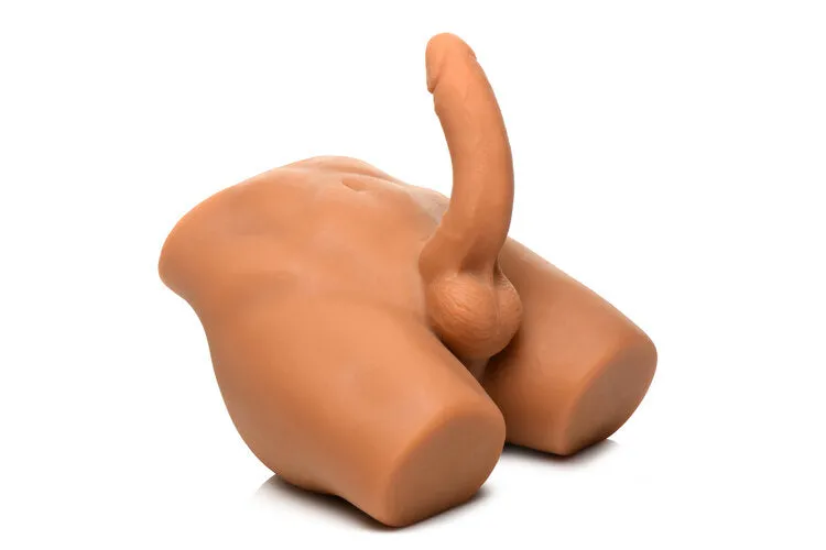 Jock Male Masturbator With Thrusting Dildo