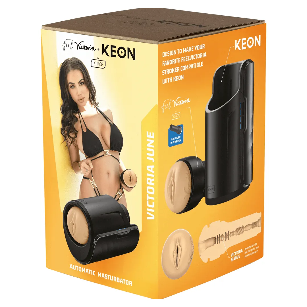 Kiiroo Feel Victoria Stroker   Keon Combo Set (Victoria June Pussy)