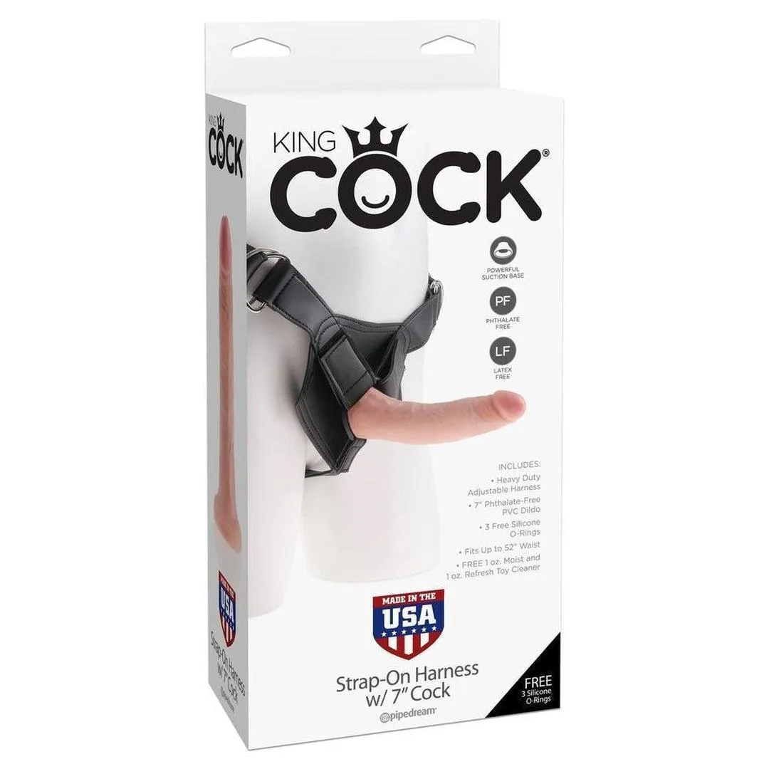 King Cock Strap-on Harness With 7 Cock