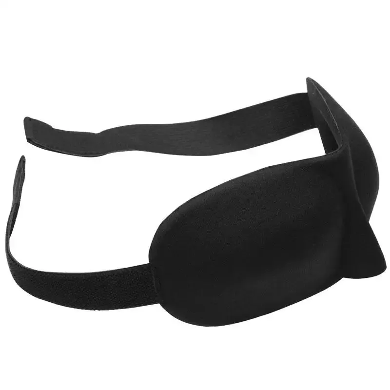 Kink Industries Deluxe Unisex Soft Black Blindfold for Bdsm Couples
