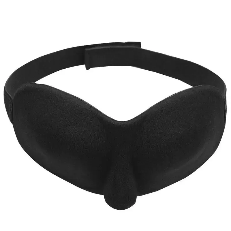 Kink Industries Deluxe Unisex Soft Black Blindfold for Bdsm Couples
