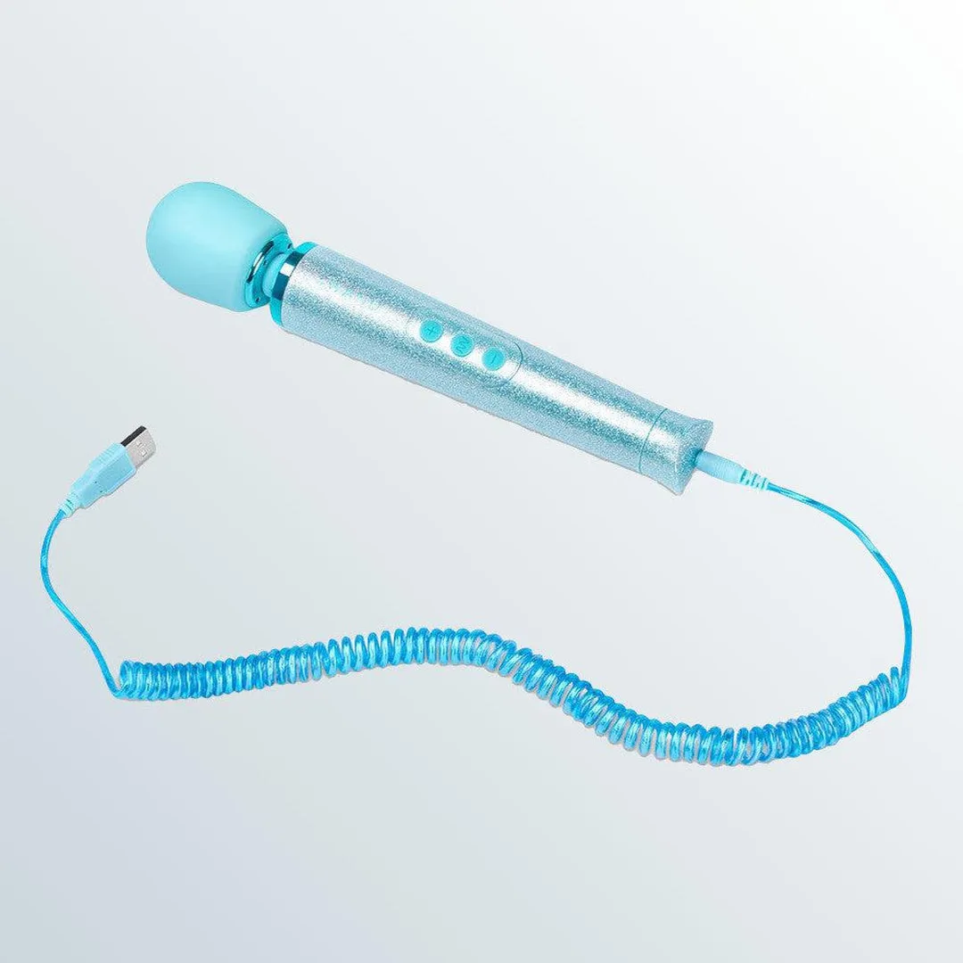 Le Wand 'All that Glimmers' Small Wand Vibrator - Blue