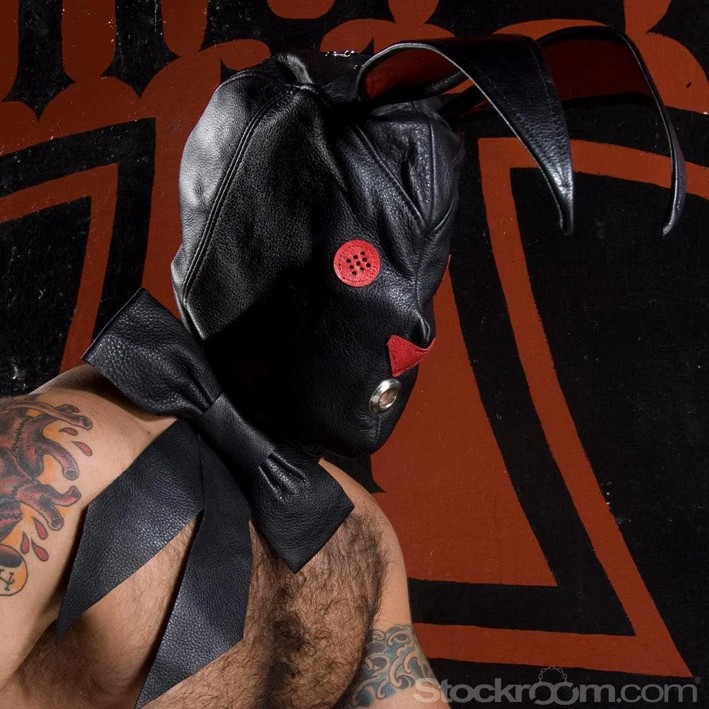Leather Bunny Hood