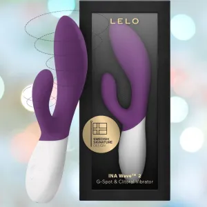 LELO Ina 2 Waterproof Rabbit Vibrator - Plum