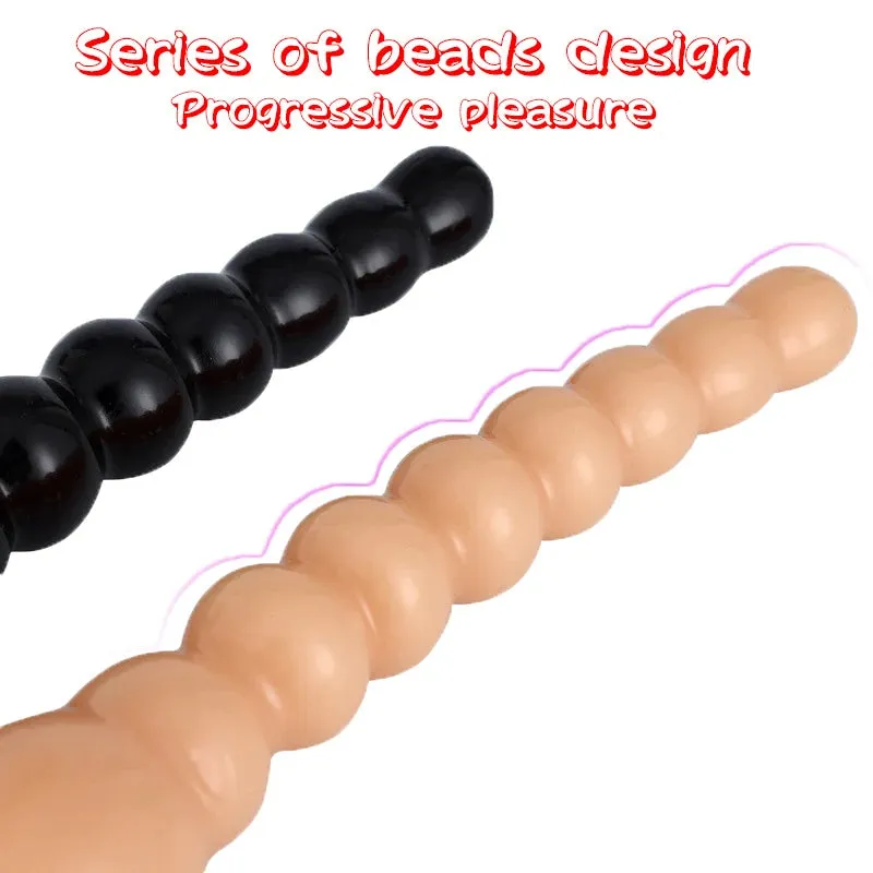 Long Anal Beads Butt Plug - Exotic Strap On Dildos Vagina Anal Sex Toys
