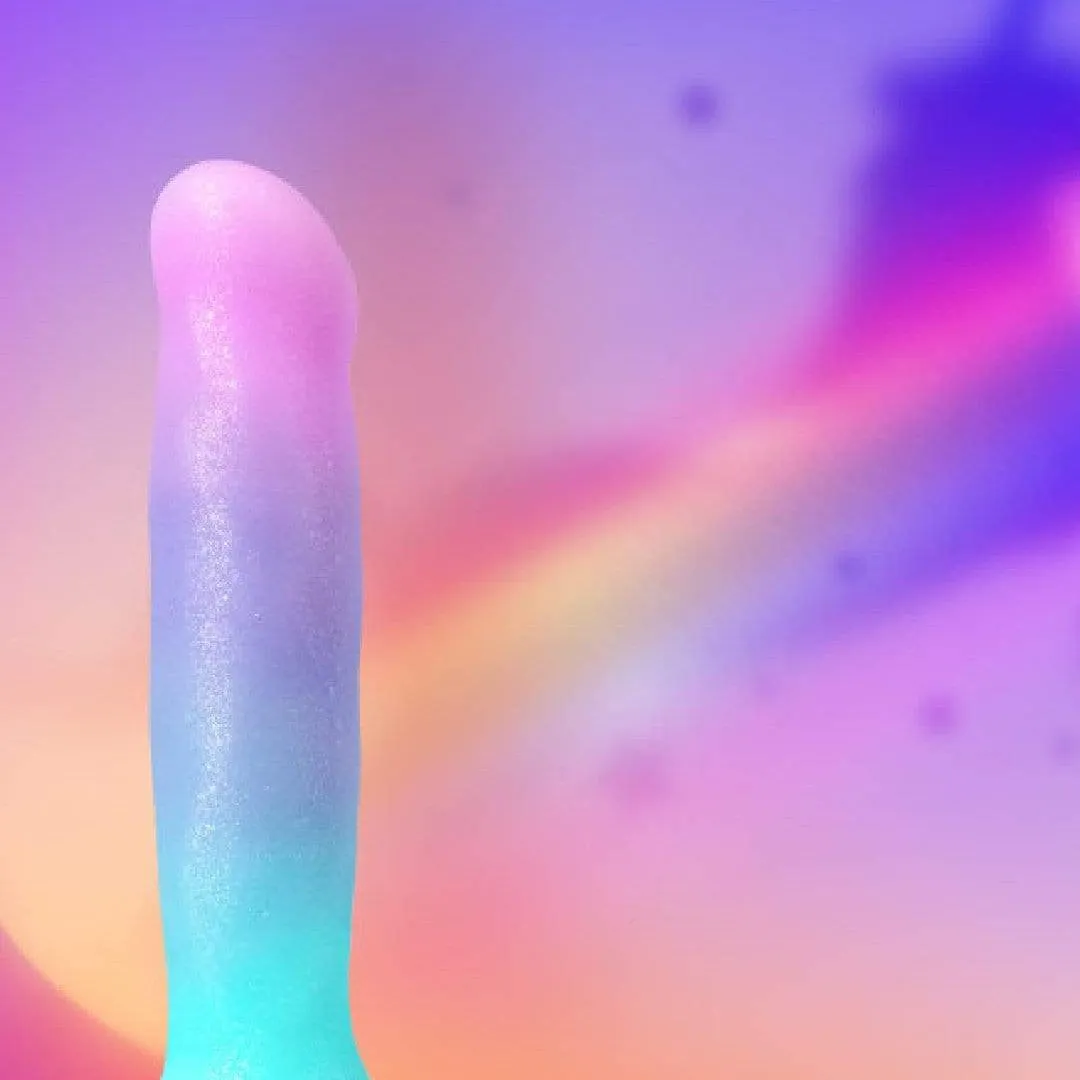 Lucky Sparkle 8 Inch Silicone Dildo with Suction Cup