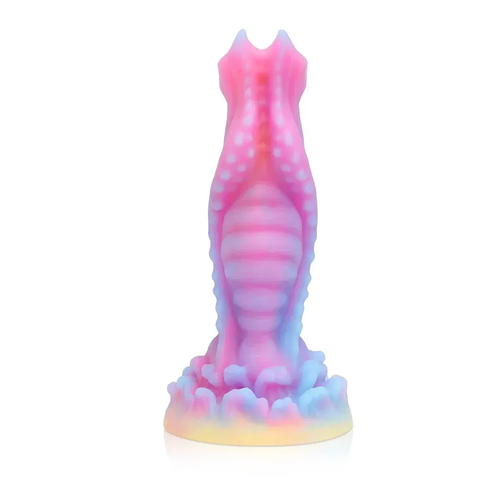 Luminous Monster Dildo - Exotic Dog Dildo Knotted Butt Plug Male Female Sex Toy