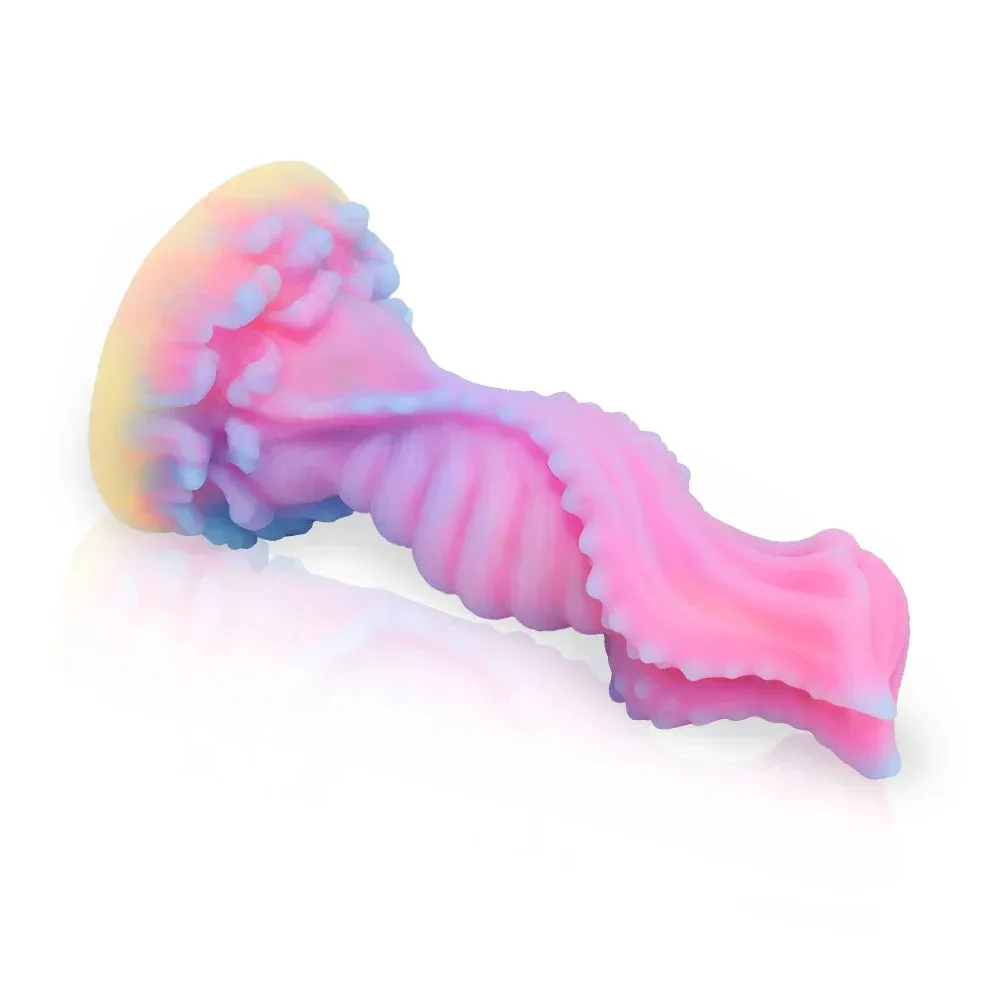 Luminous Monster Dildo - Exotic Dog Dildo Knotted Butt Plug Male Female Sex Toy