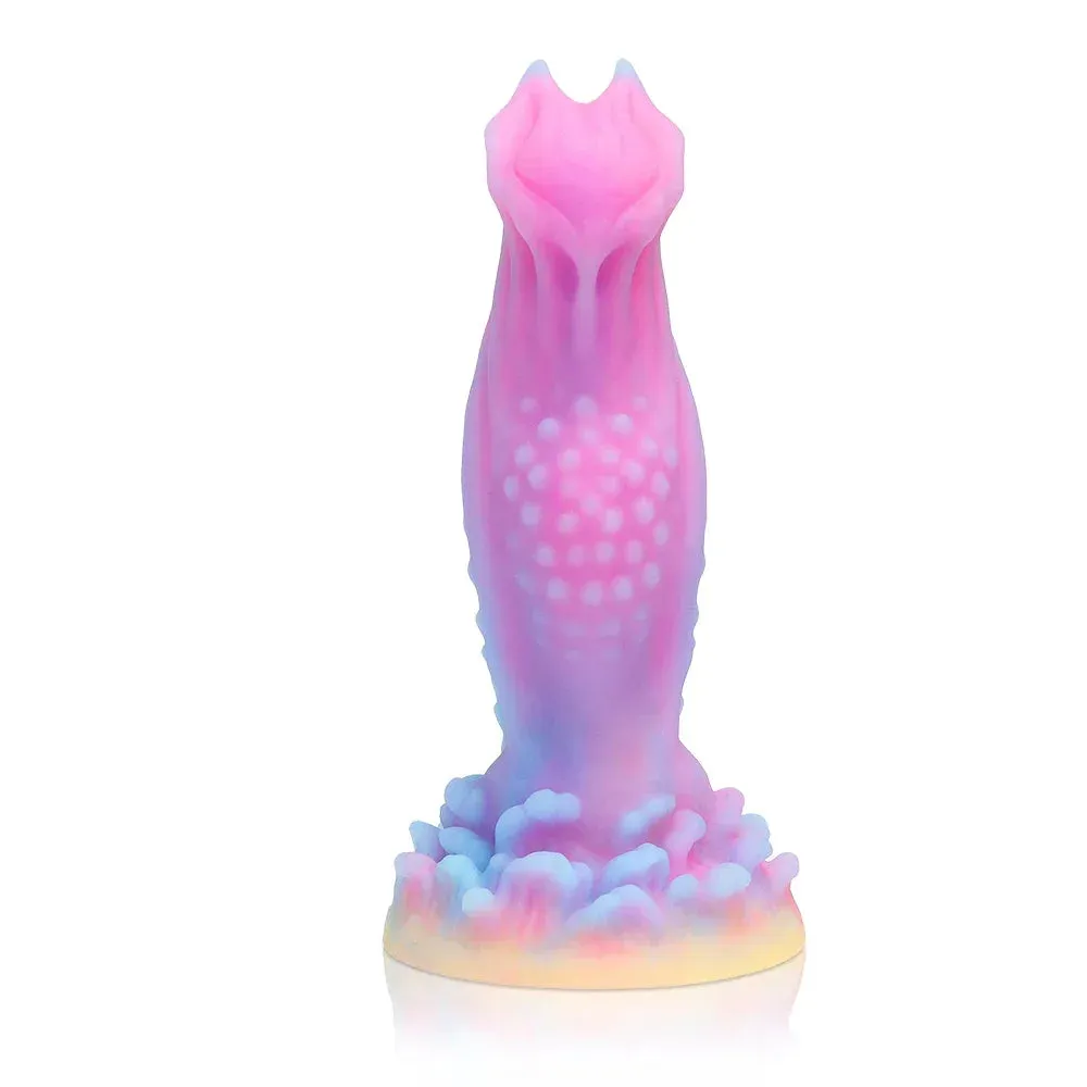 Luminous Monster Dildo - Exotic Dog Dildo Knotted Butt Plug Male Female Sex Toy
