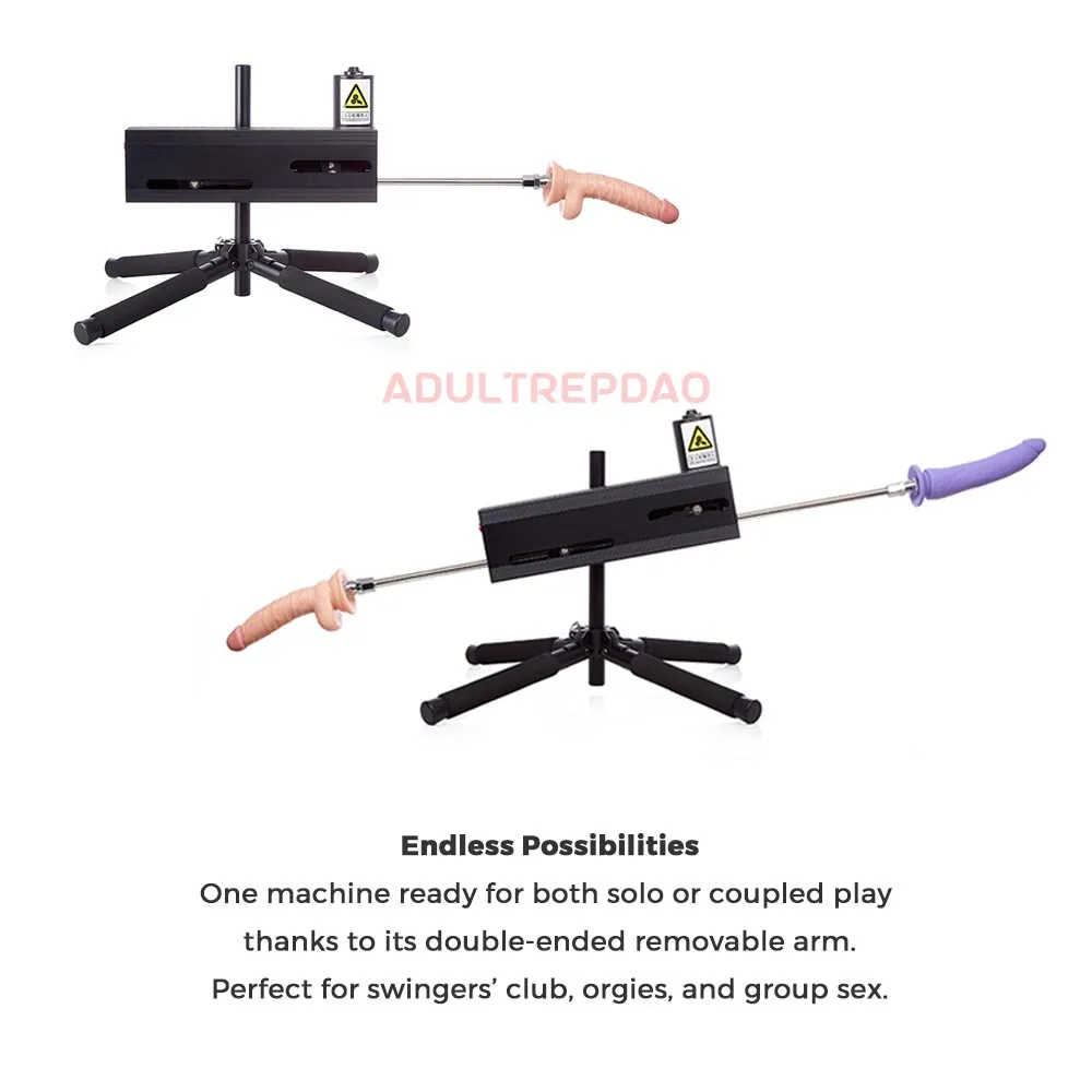 Lustti Bendy 360° Sex Machine FM19 with 120-Watt Motor. Anti-Rotation Connecting System