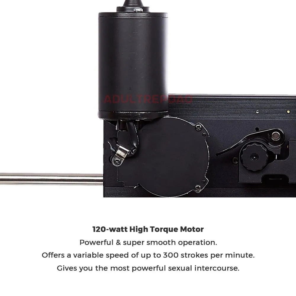 Lustti Bendy 360° Sex Machine FM19 with 120-Watt Motor. Anti-Rotation Connecting System