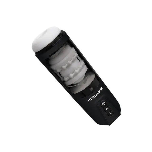 Masturbator automat DREAMTOYS Blowtech Auto Stroker Machine. 7 funcții de penetrare. 7 funcții de vibrație. negru
