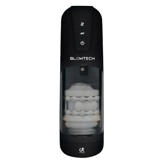 Masturbator automat DREAMTOYS Blowtech Auto Stroker Machine. 7 funcții de penetrare. 7 funcții de vibrație. negru
