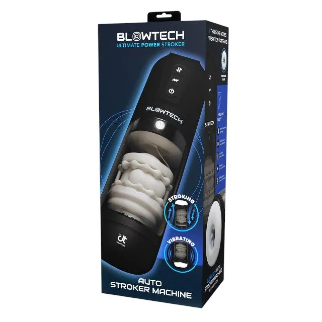 Masturbator automat DREAMTOYS Blowtech Auto Stroker Machine. 7 funcții de penetrare. 7 funcții de vibrație. negru