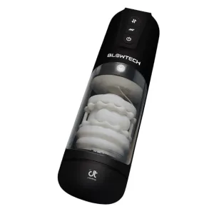 Masturbator automat DREAMTOYS Blowtech Auto Stroker Machine. 7 funcții de penetrare. 7 funcții de vibrație. negru