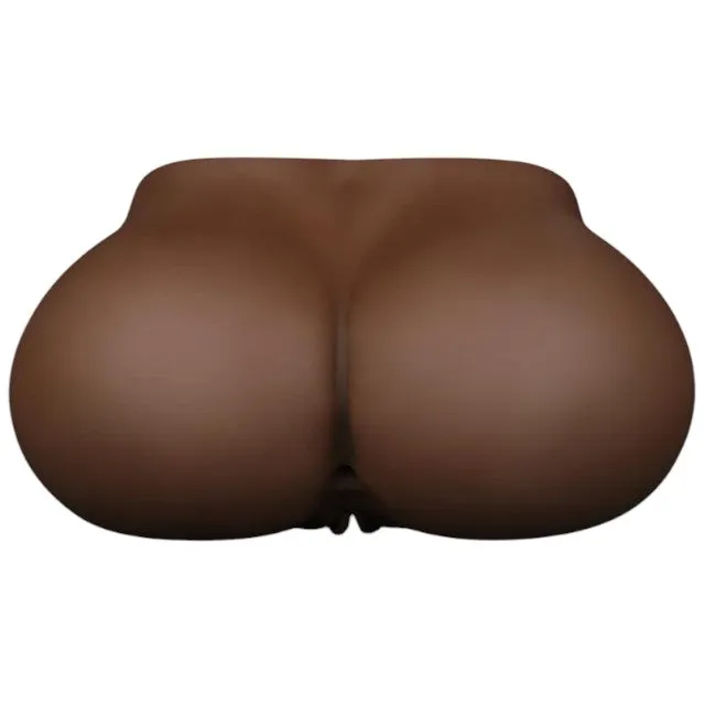 Masturbator realist LOVETOY Streetgirl's #11. simulare vaginală și anală. în formă de fund. cu chilot tanga galben inclus. maro