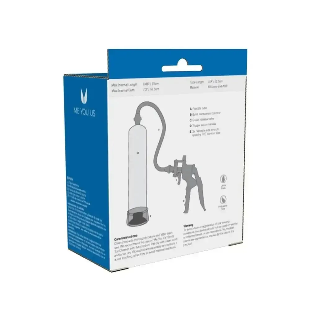 Me you us Clear Penis Pump with Suction for Him