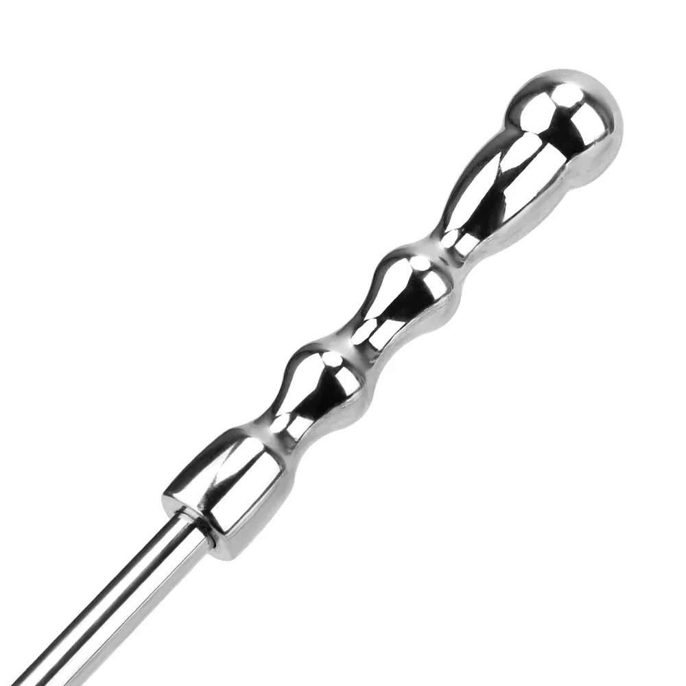 Metal Anal Ball Butt Plug - Double End Slim Dildo Anal Beads Sex Toy