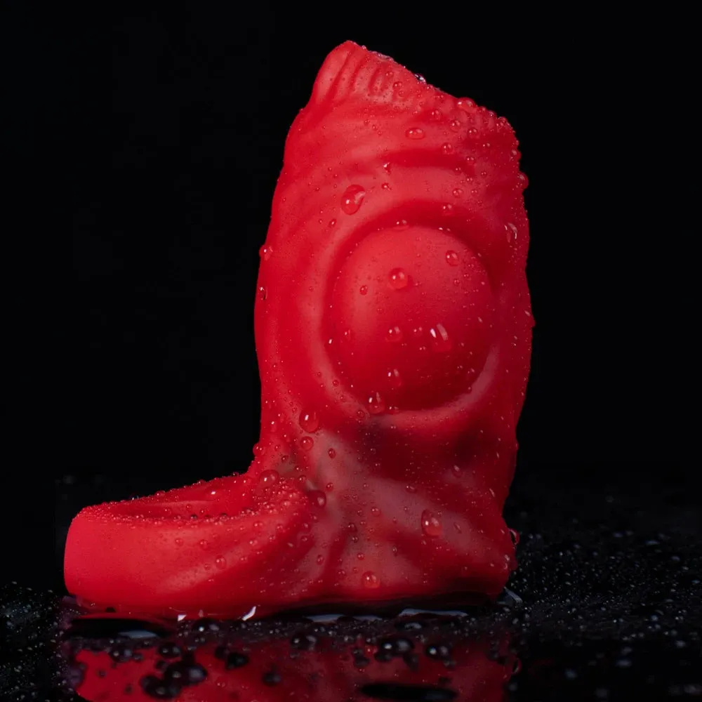 Monsterdildo Cock Ring Penis Sleeve Enlarger Sillicone Stretchy Sex Toy for Men