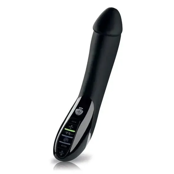 Mystim Black Electro Sex Stimulating Rechargeable Vibrating Dildo
